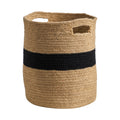 13.5" Handmade Natural Cotton Basket by Nearly Natural