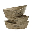 5" White Washed Wood Planter (Set of 3) by Nearly Natural