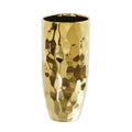10" Designer Gold Cylinder Vase by Nearly Natural