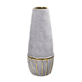 15" Regal Stone Decorative Vase with Gold Accents by Nearly Natural