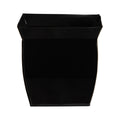 11.75" Fluted Metal Square Planter by Nearly Natural in Black