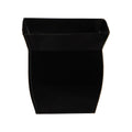 8" Fluted Metal Square Planter by Nearly Natural in Black