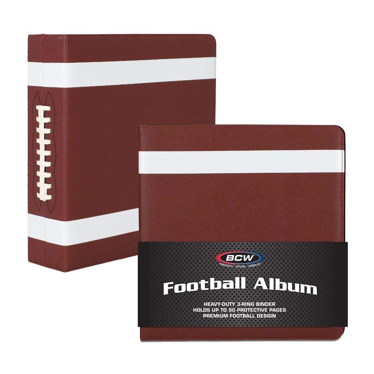 3 in. Album-Football Collectors - Premium Brown