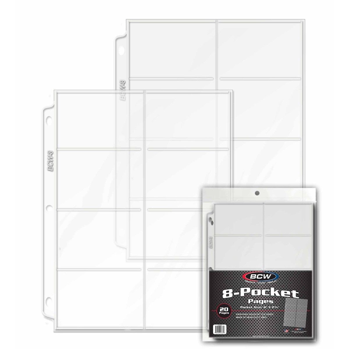 Vinyl 8-Pocket Pages