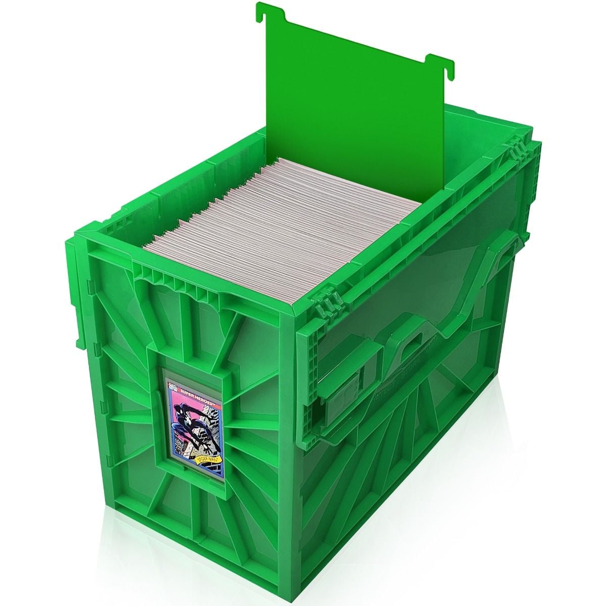 Short Comic Book Bin - Green