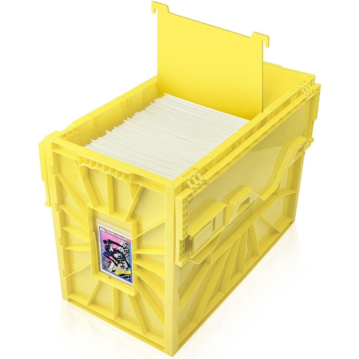 Short Comic Book Bin - Yellow