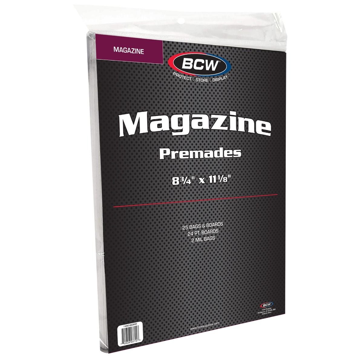 Premade Magazine Bag and Board
