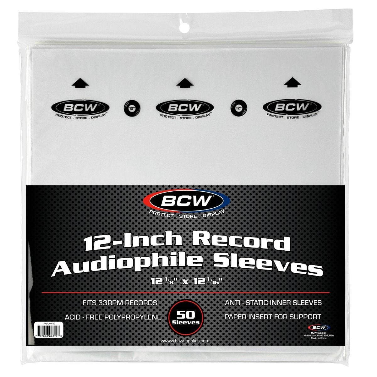 12-Inch Record Audiophile Inner Sleeves