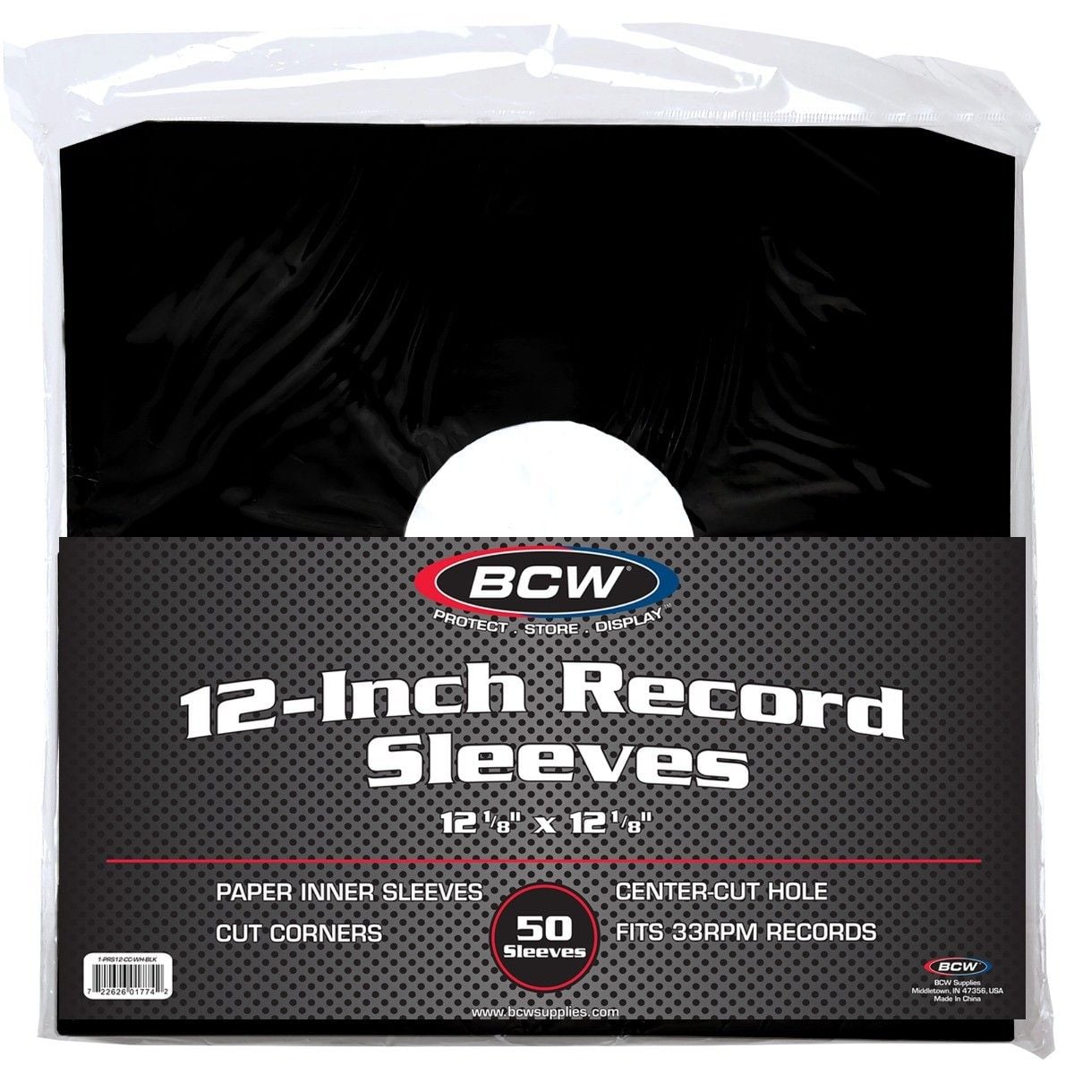 12 Inch Record Paper Inner Sleeve-Cut Corners-