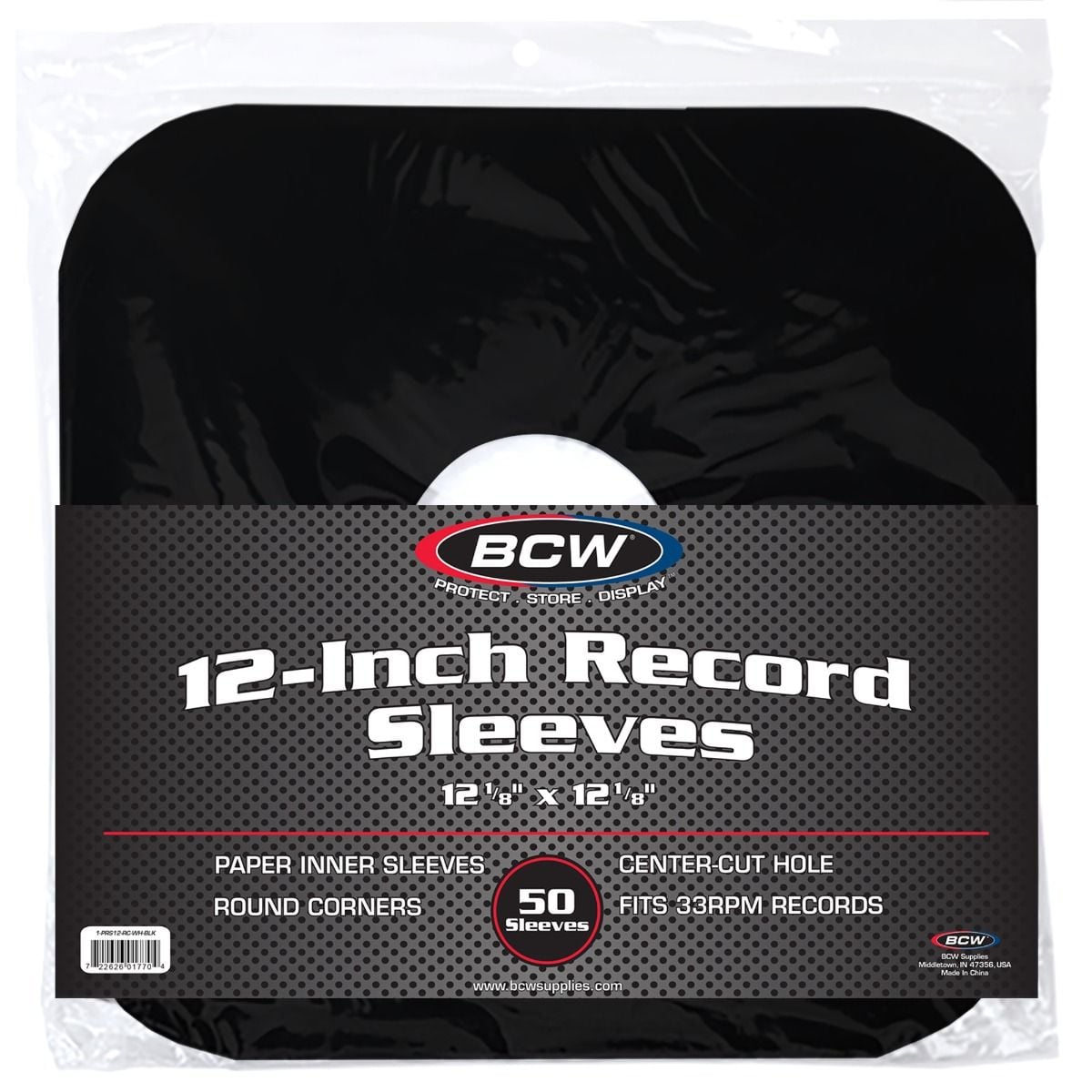 12 Inch Record Paper Inner Sleeves-Round Corners