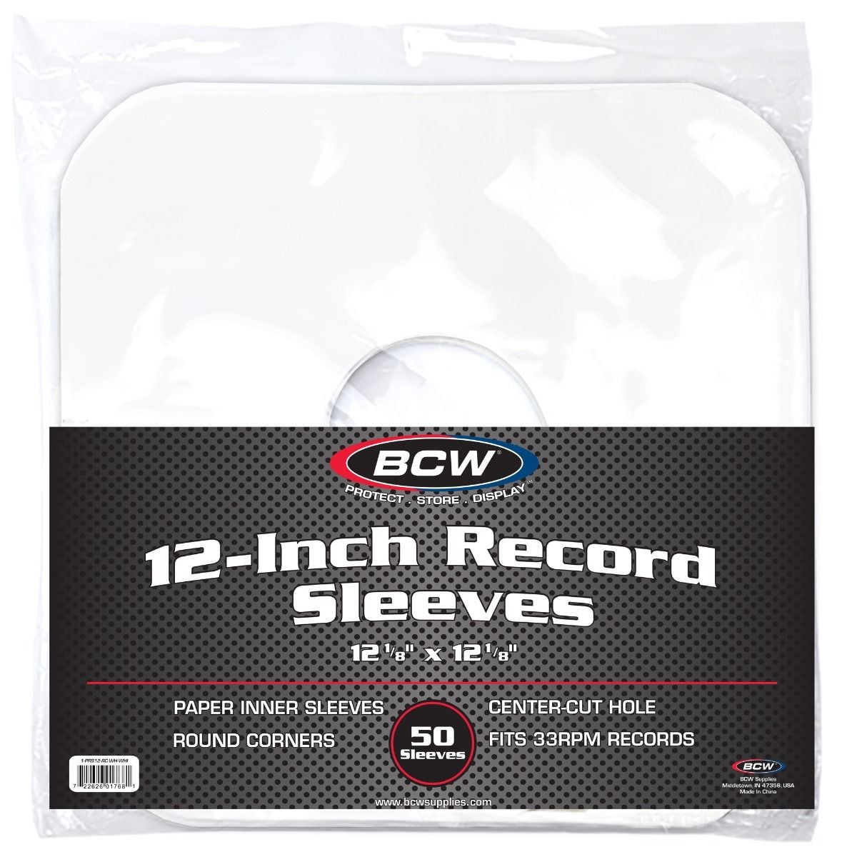 12 Inch Record Paper Inner Sleeves-Round Corners