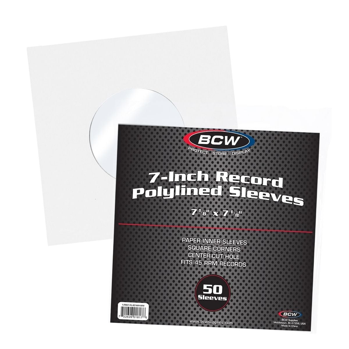 7-Inch Record Paper Inner Sleeves-Polylined-With