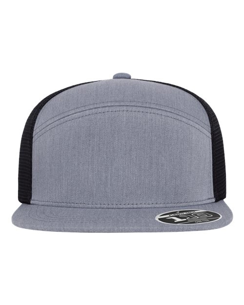 Flexfit 46695 en gris jaspeado/Negro (Heather Grey/ Black)