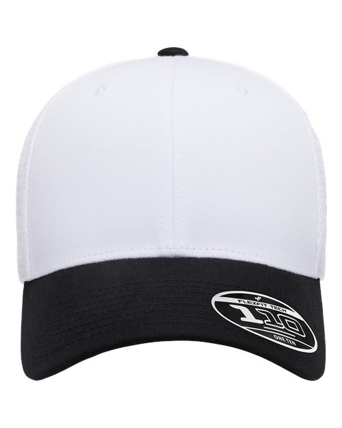 Flexfit 04095 en negro/Blanco/Blanco (Black/ White/ White)