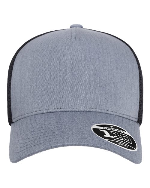 Flexfit 50395 en gris jaspeado/Negro (Heather Grey/ Black)