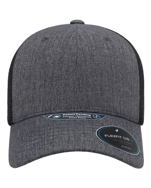 Flexfit 52195 en gris carbón melange/Negro (Melange Charcoal/ Black)