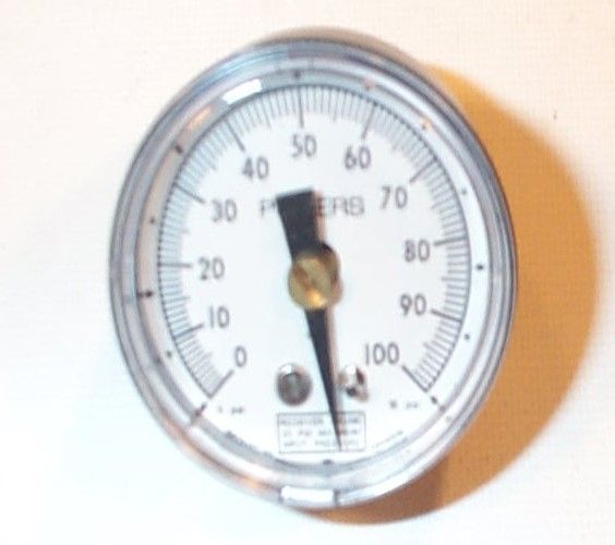 Siemens Eng Rcv Gauge,1-1/2",0/100N 142-0316