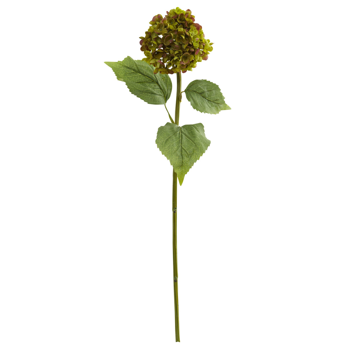 30" Hydrangea Artificial Flower (Set of 4) by Nearly Natural in Green
