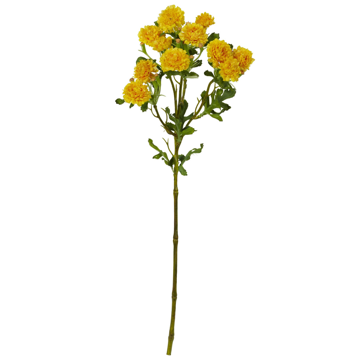 17" Japanese Flower Artificial Flower (Set of 8) by Nearly Natural in Yellow