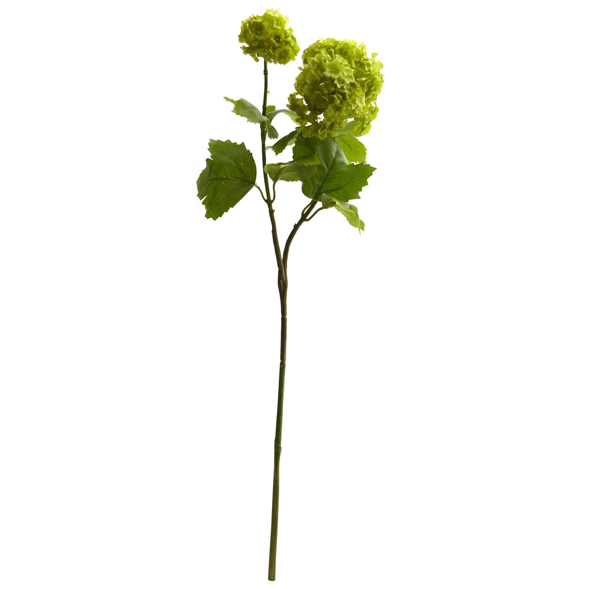 18" Snowball Hydrangea Artificial Flower (Set of 6) by Nearly Natural