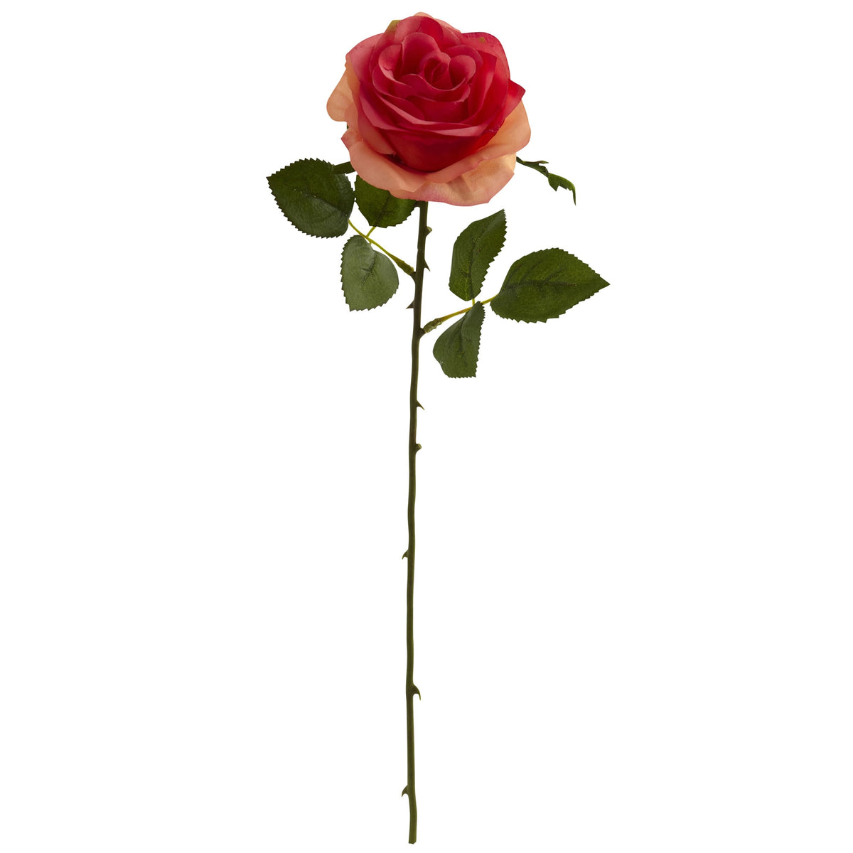 18" Rose Artificial Flower (Set of 24) by Nearly Natural in Dark Pink