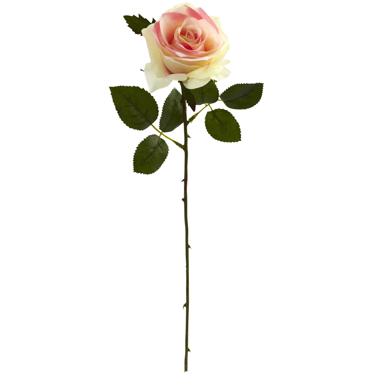 18" Rose Artificial Flower (Set of 24) by Nearly Natural in Light Pink