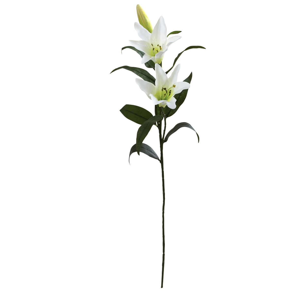26.5" Lily Artificial Flower (Set of 12) by Nearly Natural in White