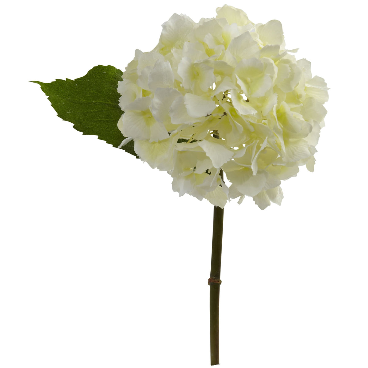 12" Hydrangea Artificial Flower (Set of 12) by Nearly Natural in Cream