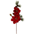 36" Magnolia and Pine Artificial Flower (Set of 2) by Nearly Natural
