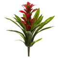 15" Bromeliad Artificial Flower (Set of 4) by Nearly Natural in Red
