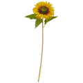 24" Sunflower Artificial Flower (Set of 12) by Nearly Natural