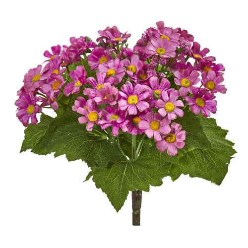 10" Daisy Bush Artificial Flower (Set of 6) by Nearly Natural in Mauve