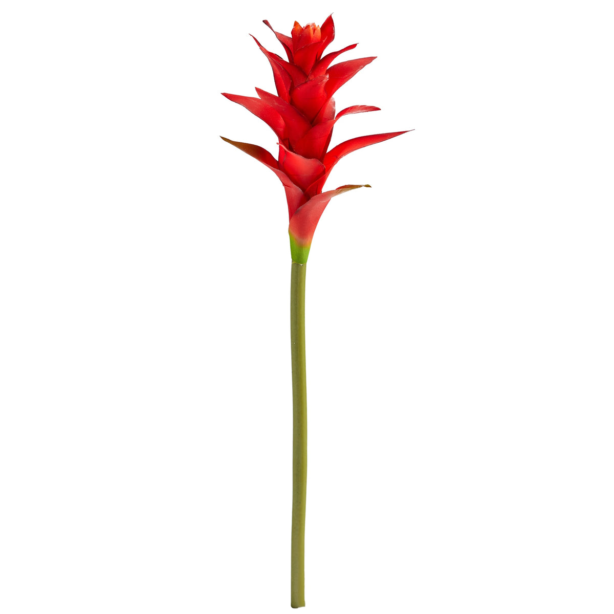 23" Star Bromeliad Artificial Flower (Set of 6) by Nearly Natural in Orange Red