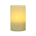 Flameless 3" x 6" Flat Top Ivory Wax Pillar Candle