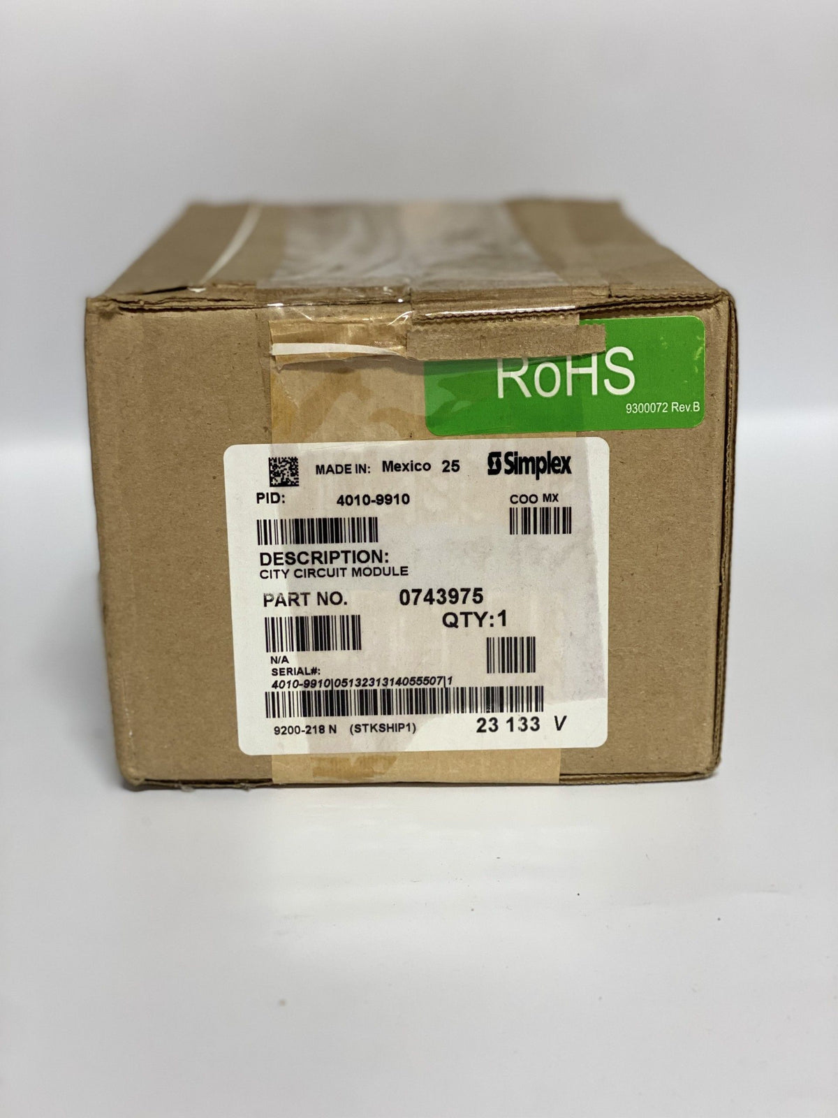 SIMPLEX City Circuit Module 4010-9910
