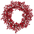 22" Berry Wreath by Nearly Natural