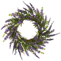 18" Lavender Wreath by Nearly Natural