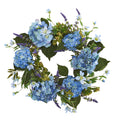 24" Hydrangea Wreath by Nearly Natural