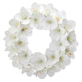 24" Amaryllis Artificial Wreath by Nearly Natural
