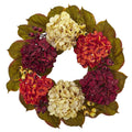 20" Hydrangea Berry Artificial Wreath by Nearly Natural