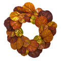 29" Fiddle Leaf Artificial Wreath by Nearly Natural