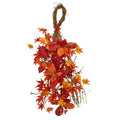 26" Japanese Maple Magnolia Leaf Berries Wreath by Nearly Natural