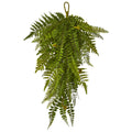 28" Fern Artificial Teardrop (Set of 2) by Nearly Natural
