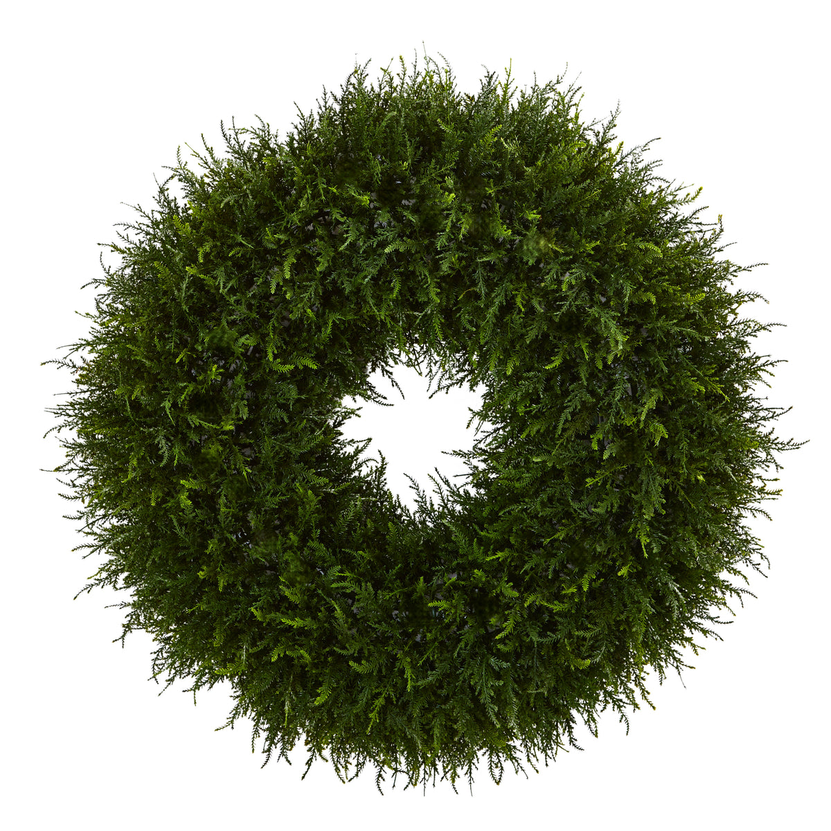 32" Giant Cedar Artificial Wreath by Nearly Natural