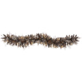 6' Flocked Xmas Garland w/50 LEDs 120 Tips & Pine Cones by Nearly Natural