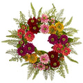 20" Mixed Flower Wreath by Nearly Natural