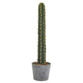 41" Cactus in Stone Planter by Nearly Natural