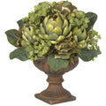 14" Artichoke Centerpiece by Nearly Natural in Green