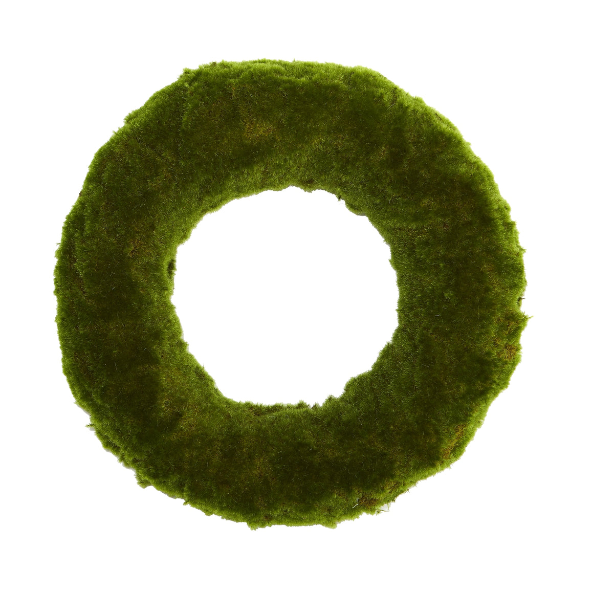 18" Moss Artificial Wreath by Nearly Natural