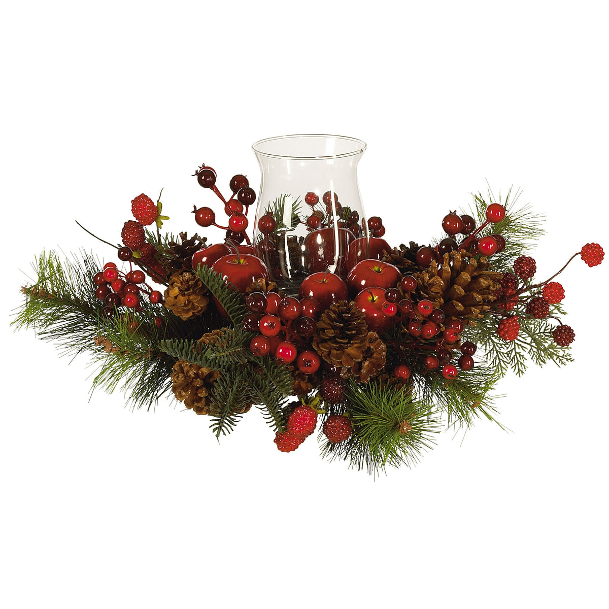 8.5" Holiday Candelabrum by Nearly Natural in Holiday